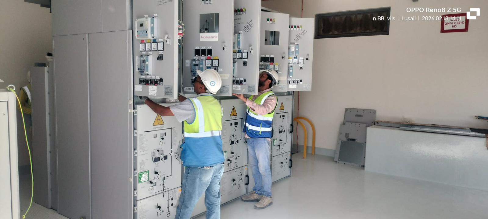 Pegasus team on an electrical infrastructure project site